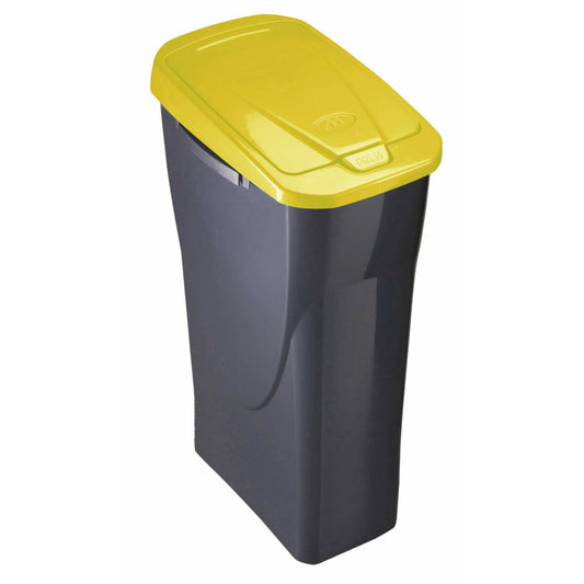 Recycling Papierkorb Mondex Ecobin Gelb mit Deckel 25 L