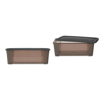 Box with cover Stefanplast Elegance Grey 19,5 x 11,5 x 33 cm 5 L