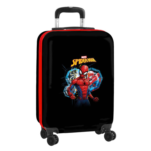 Koffer für die Kabine Spider-Man Hero Schwarz 20'' 34,5 x 55 x 20 cm