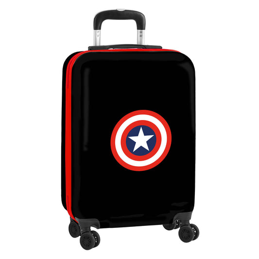 Cabin suitcase Capitán América Black 20'' 34,5 x 55 x 20 cm