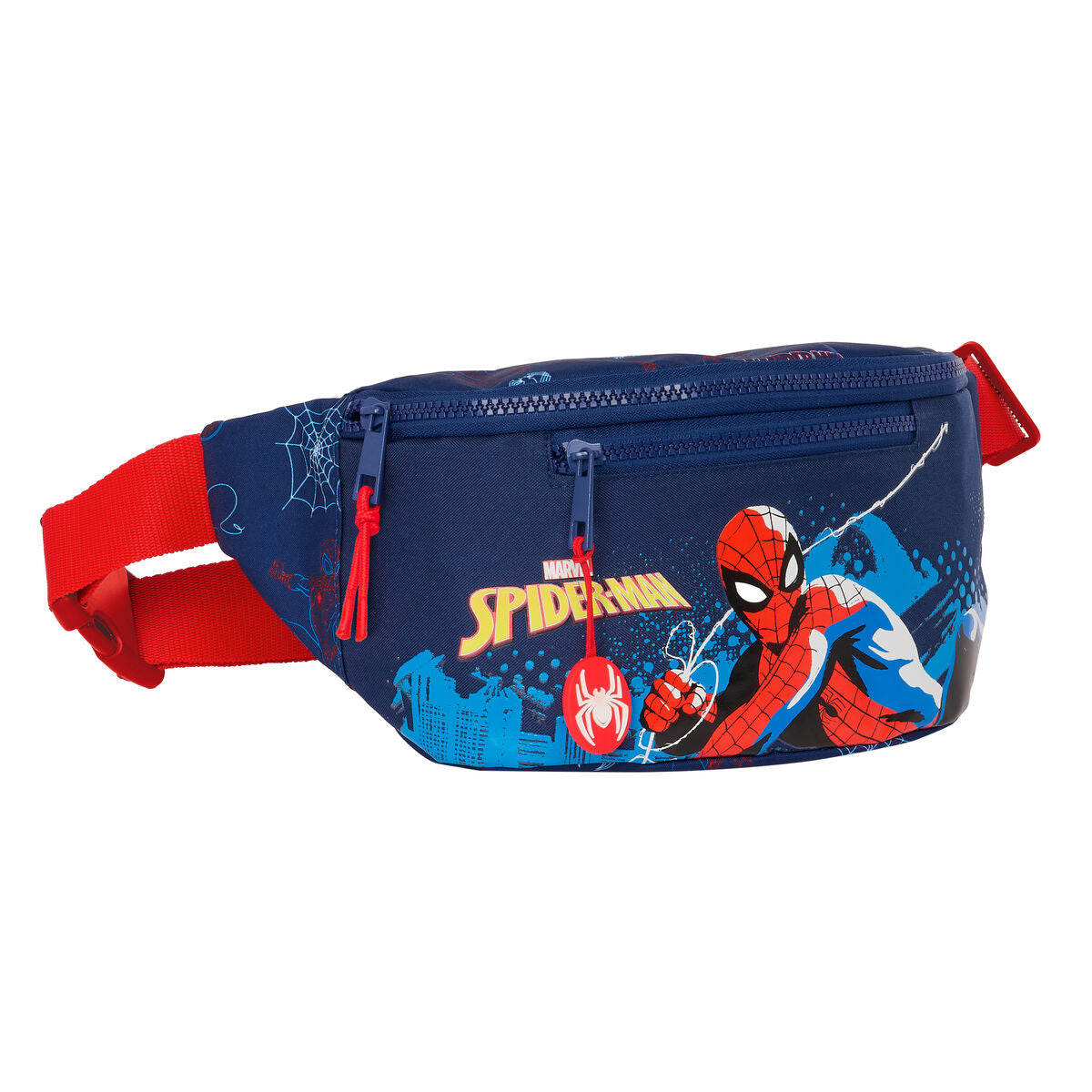 Belt Pouch Spider-Man Neon Navy Blue 23 x 12 x 9 cm