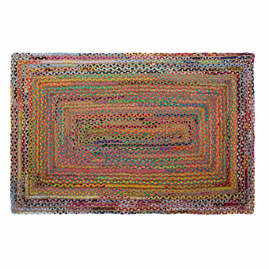 Carpet DKD Home Decor Brown Multicolour Jute Cotton (160 x 230 x 1 cm)