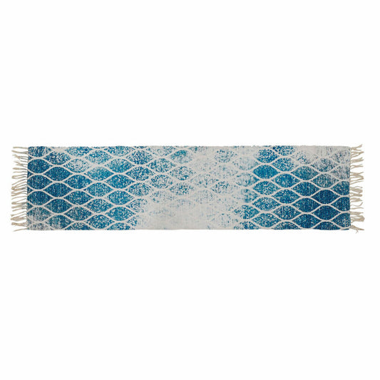 Teppich DKD Home Decor Blau Baumwolle Chenille (60 x 240 x 1 cm)