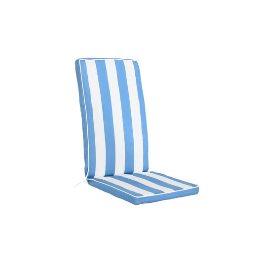 Chair cushion DKD Home Decor White Sky blue 42 x 4 x 115 cm