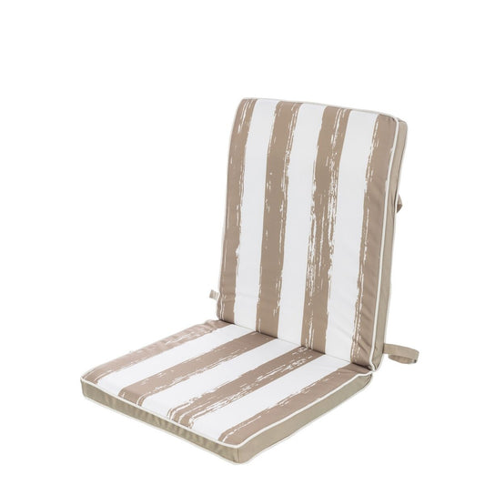 Chair cushion Stripes 90 x 40 x 4 cm Beige