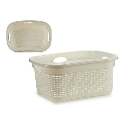 Basket 986485 42,5 x 25,5 x 63,5 cm White Plastic 25 L
