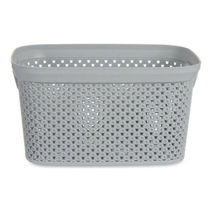 Basket 16,5 x 12,5 x 23 cm Grey Plastic 3 L