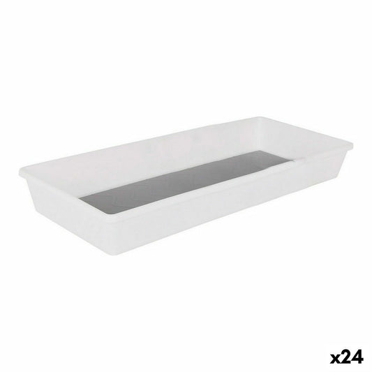 Schubladen-Organizer Confortime Antirutsch Weiß 40 x 17 x 5 cm (24 Stück)