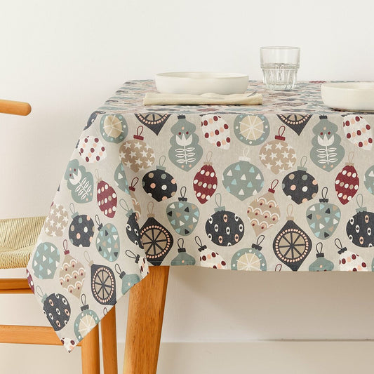 Stain-proof resined tablecloth Belum Merry Christmas 300 x 140 cm