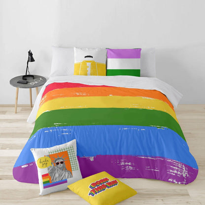 Bettdeckenbezug Decolores Pride 62 Bunt 220 x 220 cm