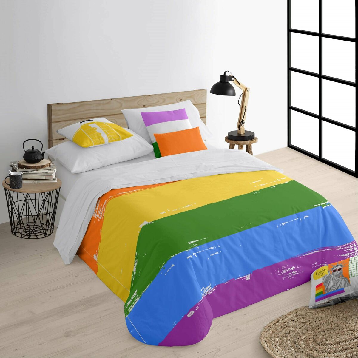 Bettdeckenbezug Decolores Pride 62 Bunt 260 x 240 cm