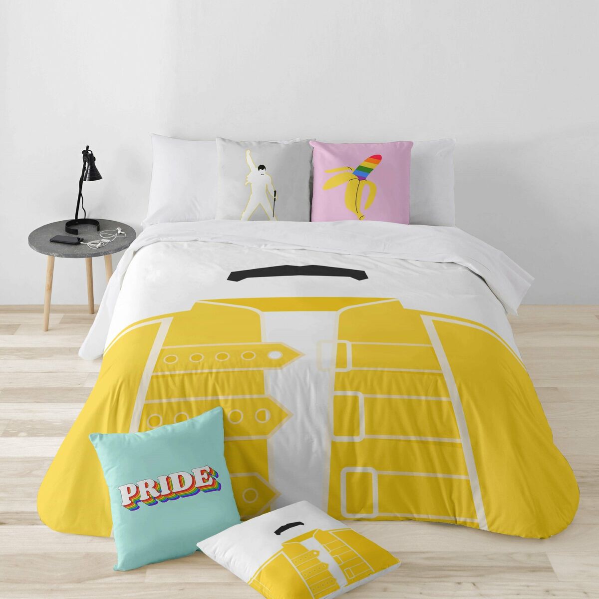 Bettdeckenbezug Decolores Pride 68 Gelb 240 x 220 cm
