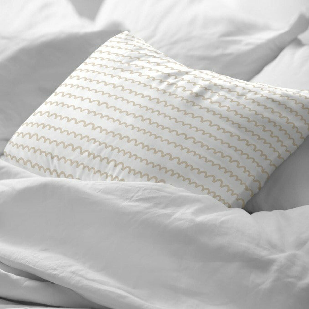 Pillowcase Decolores Vitoria Beige 45 x 125 cm