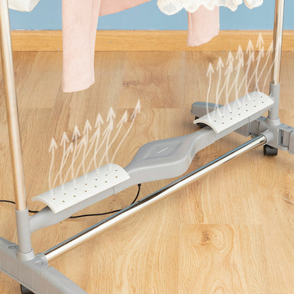 Foldable Electric Drying Rack with Natural Airflow Dryllon InnovaGoods 24 W 12 Bars