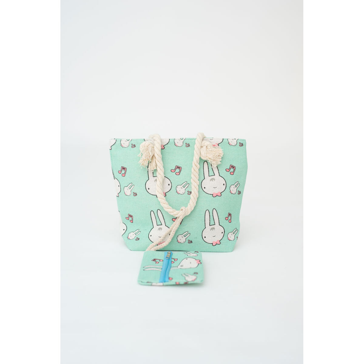 Handtasche Crochetts Weiß grün Hase
