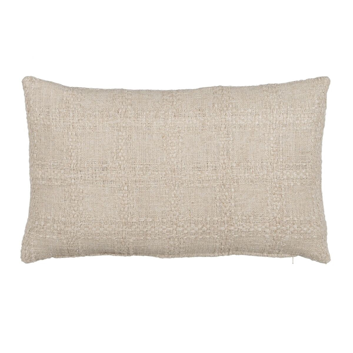 Cushion Cotton Linen Grey 50 x 30 cm