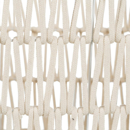 Ensemble de paniers en corde blanche 45 x 35 x 36 cm (3 pièces)
