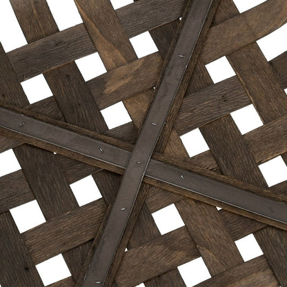Ensemble de paniers en bois marron 51 x 51 x 9 cm (3 unités)