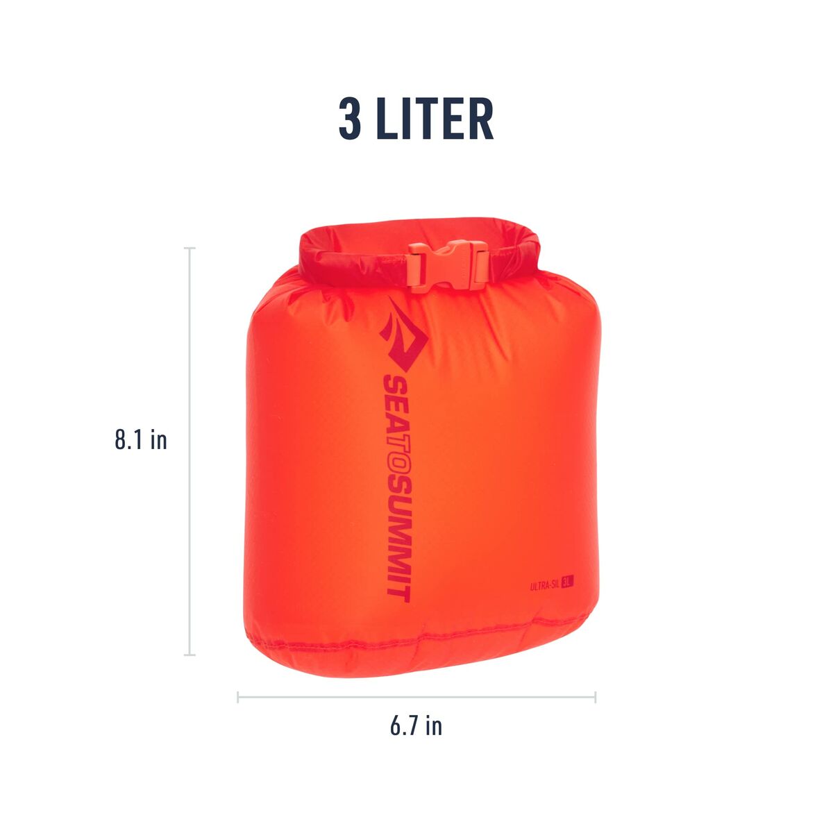 Waterproof Sports Dry Bag Sea to Summit Ultra-Sil Red Nylon 3 L
