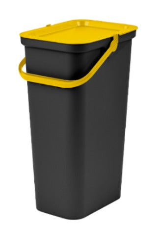 Recycling Waste Bin Tontarelli Moda Yellow 38 L