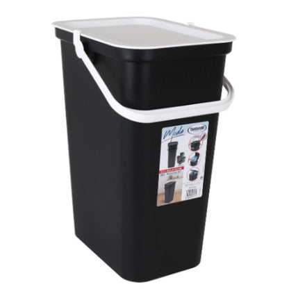 Recycling Papierkorb Tontarelli Moda Weiß Schwarz 24 L (6 Stück)