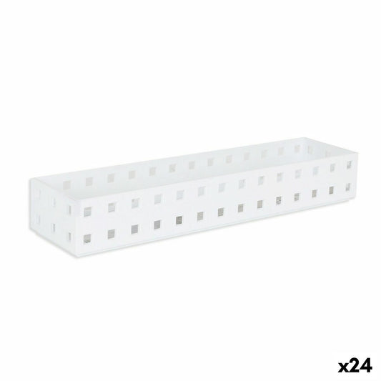 Drawer Organizer Confortime White 27,6 x 6,6 x 4,3 cm (24 Units)